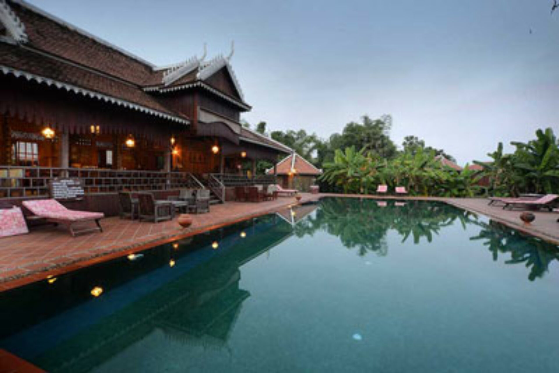 Hotel Cambodja Rondreis Vakantie Kratie Koh Trong Rajabori Villas Resort