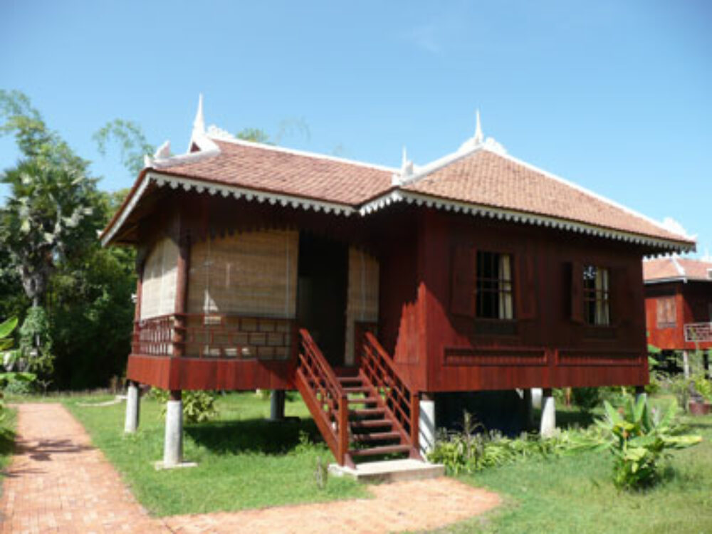 Hotel Cambodja Rondreis Vakantie Kratie Koh Trong Rajabori Villas Resort