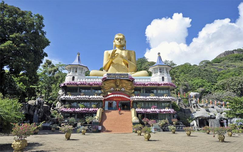 Galerij Istock Sri Lanka Culturele driehoek Original Asia Dambulla Golden rock grottempel boeddha