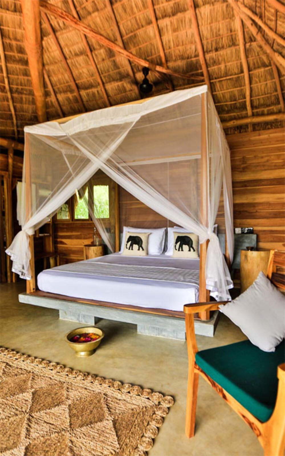 Hotel Gal Oya Lodge Gal Oya National Park Sri Lanka Rondreis Vakantie Original Asia bungalow