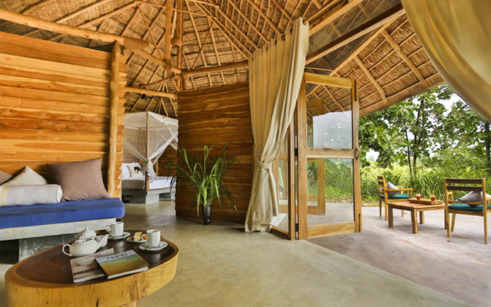 Hotel Gal Oya Lodge Gal Oya National Park Sri Lanka Rondreis Vakantie Original Asia bungalow