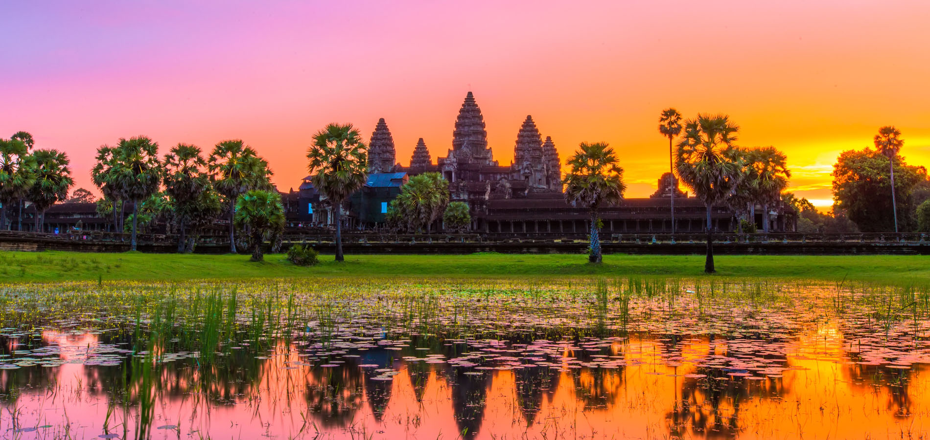 Home 1900x900 Original Asia Rondreis Cambodja Vakantie Istock Zonsopkomst sunrise Angkor Wat tempel mooi