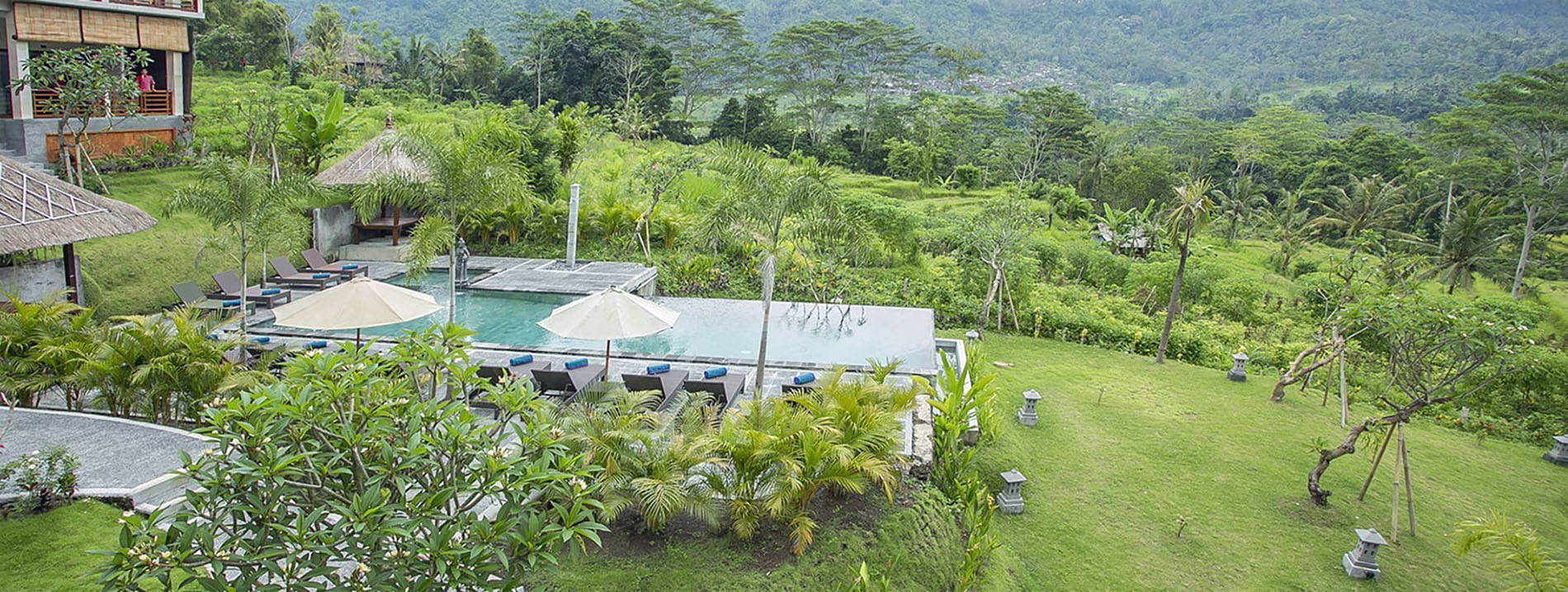 Alamdhari Resort Hotel Sidemen Rondreis Bali Vakantie Original Asia aerial