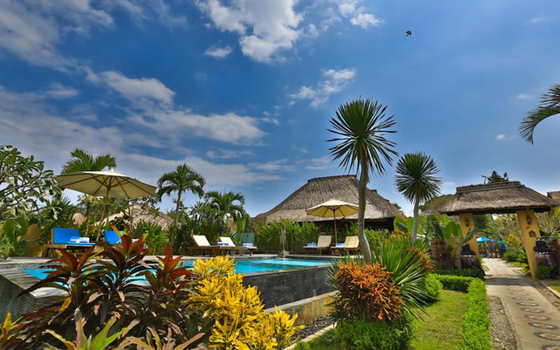Sunset Coin Lembongan Cottages Hotel Nusa Lembongan Rondreis Bali Vakantie Original Asia zwembad