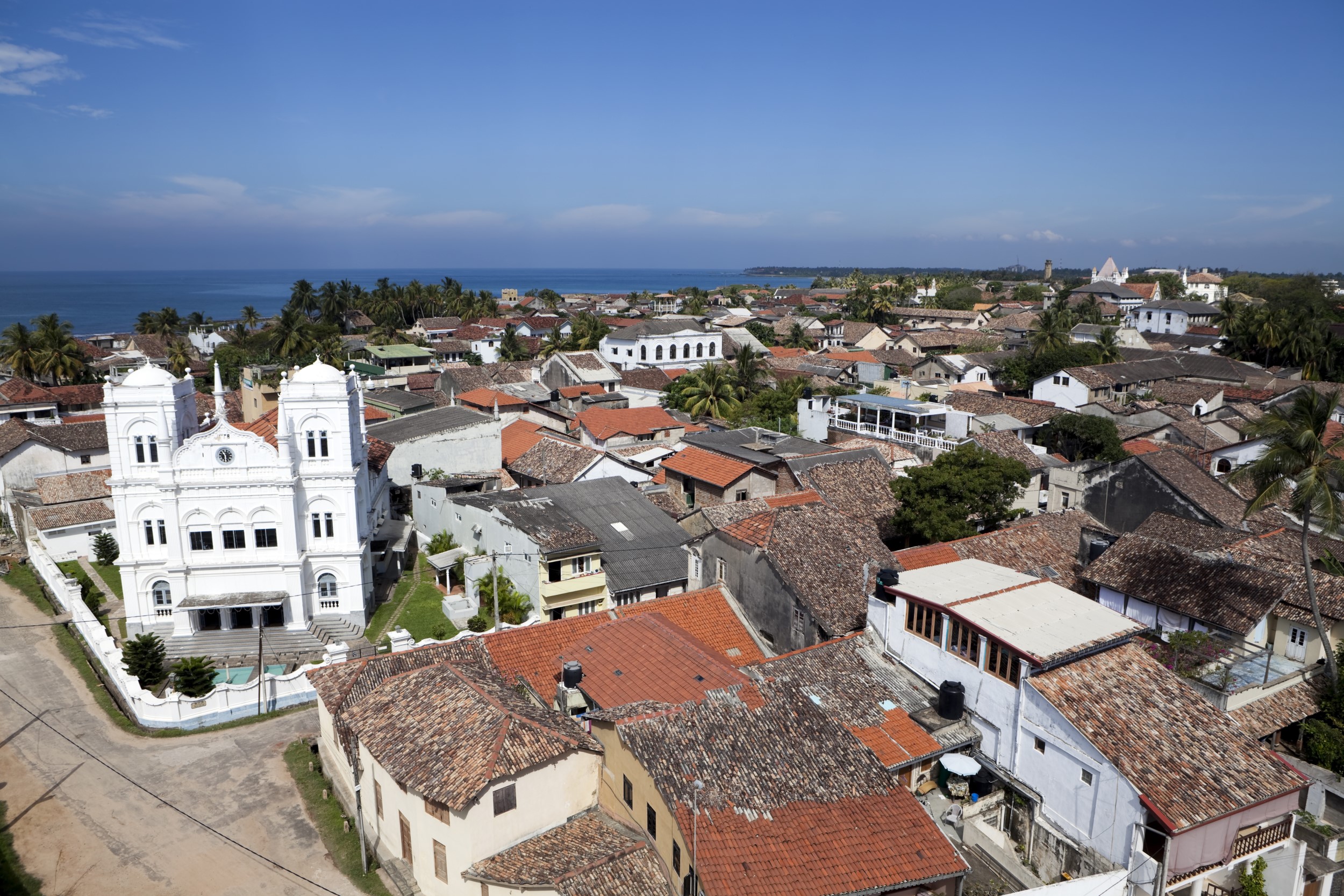 Home Istock Sri Lanka Zuid Galle Fort stadje huizen kerk cultuur historisch