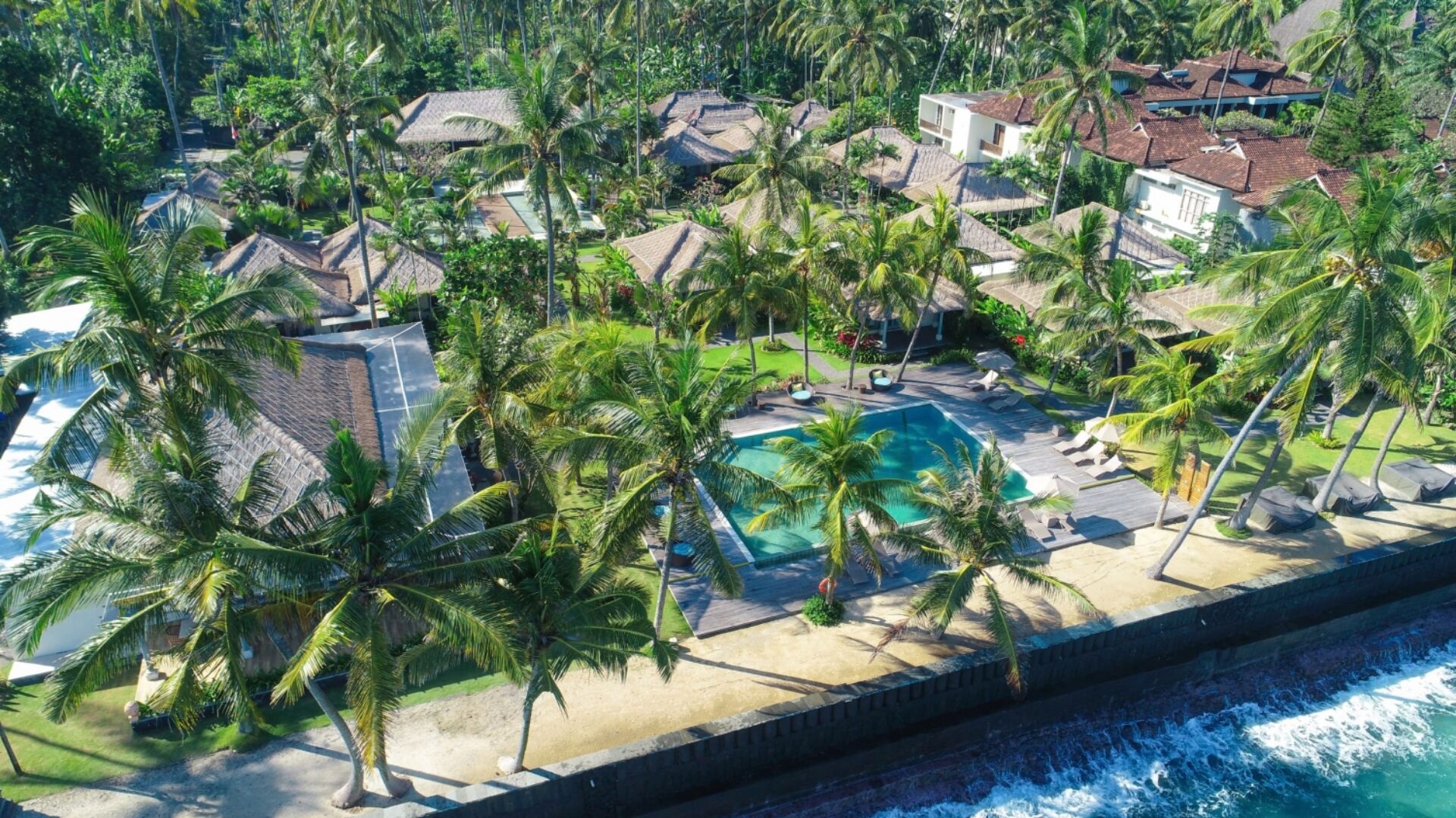 Nirwana Resort Candidasa Original Asia Indonesië rondreis Bali Vakantie aerial