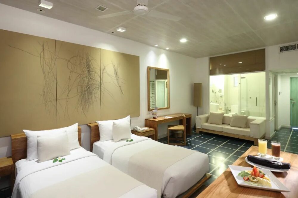 Jetwing Blue Resort Sri Lanka original asia rondreis sri lanka malediven vakantie double bedroom