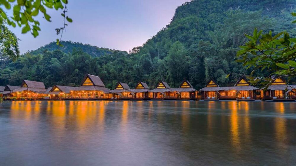 Float House River Kwai Resort Hotel Kanchanaburi Luxe Rondreis Thailand Vakantie Original Asia