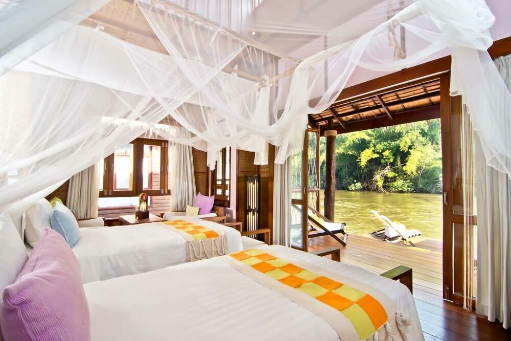 Float House River Kwai Resort Hotel Kanchanaburi Luxe Rondreis Thailand Vakantie Original Asia