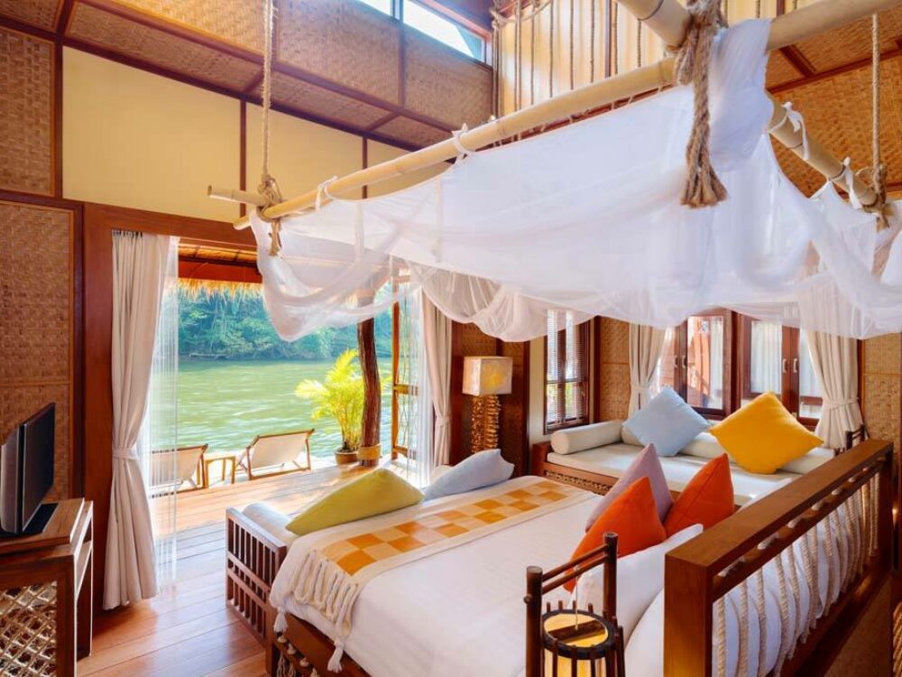 Float House River Kwai Resort Hotel Kanchanaburi Luxe Rondreis Thailand Vakantie Original Asia