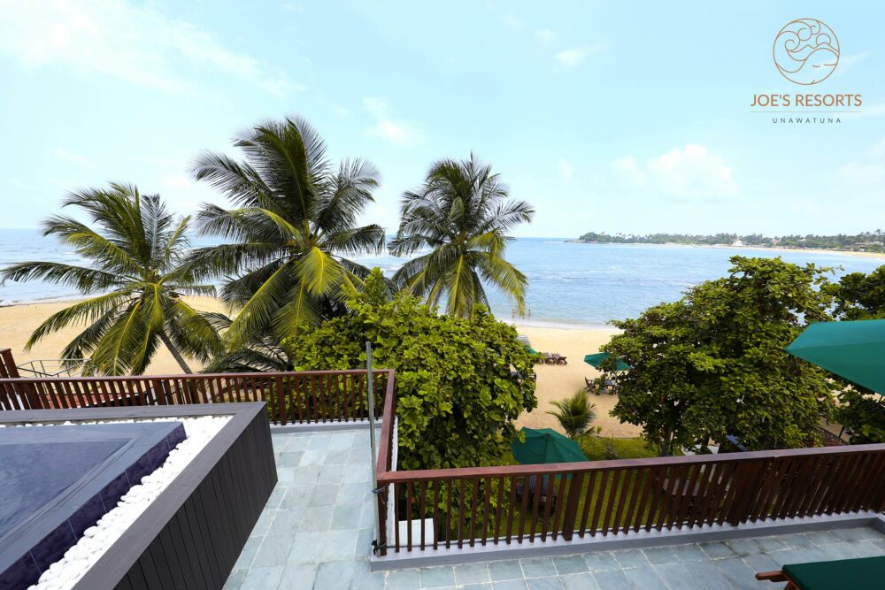 Joes Resort Unawatuna Sri Lanka original asia rondreis sri lanka malediven balkon