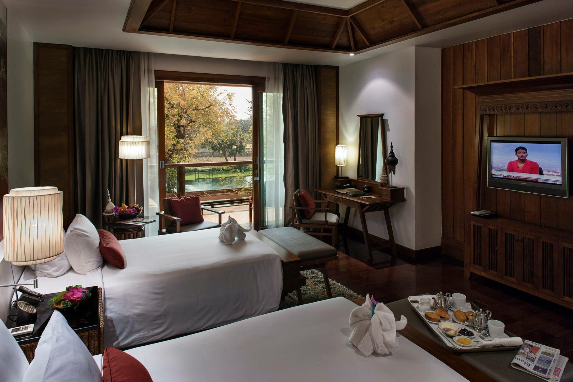 Rati Lanna Riverside Spa Resort Chiang Mai Hotel Luxe rondreis Thailand Vakantie Original Asia