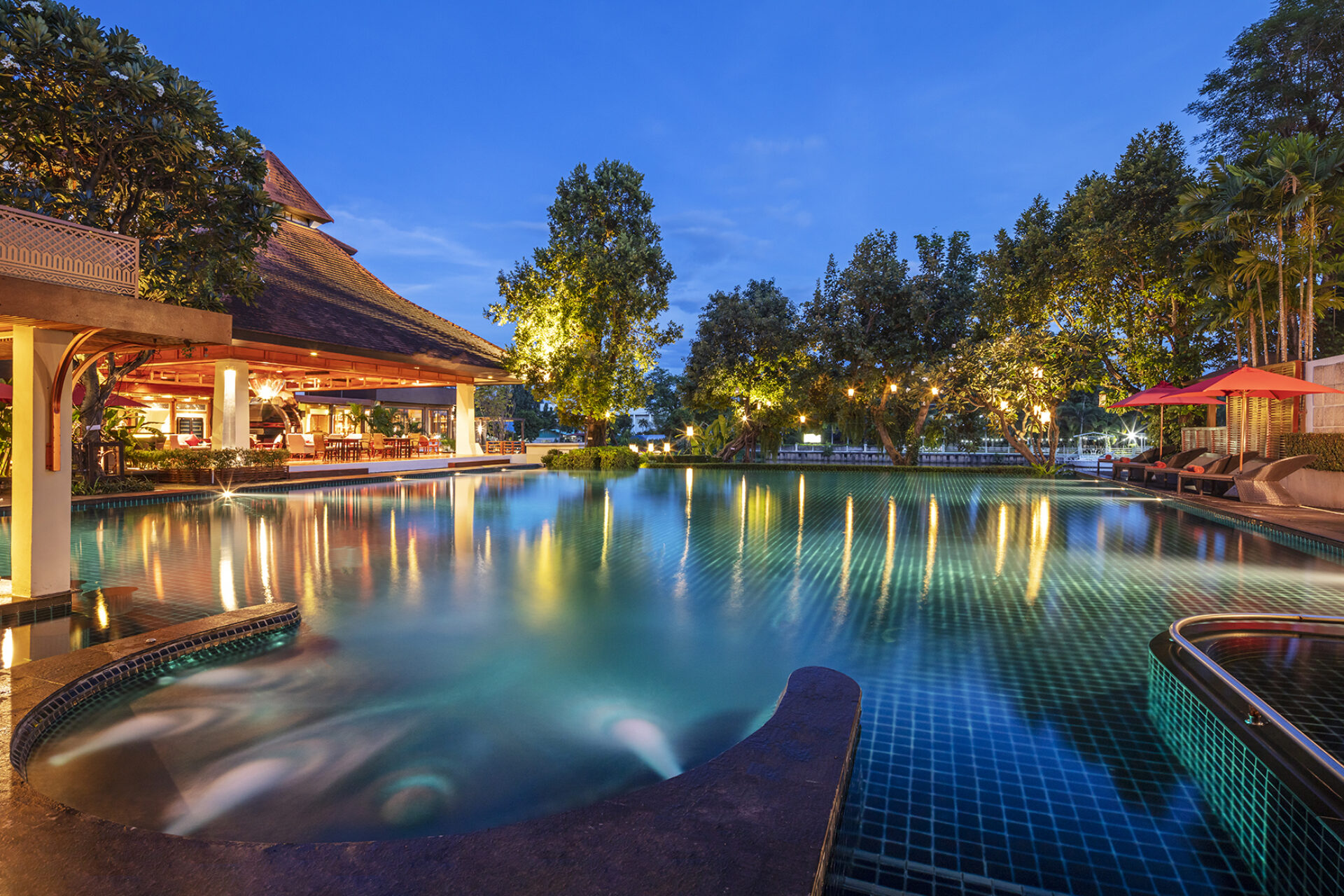 Rati Lanna Riverside Spa Resort Chiang Mai Hotel Luxe rondreis Thailand Vakantie Original Asia