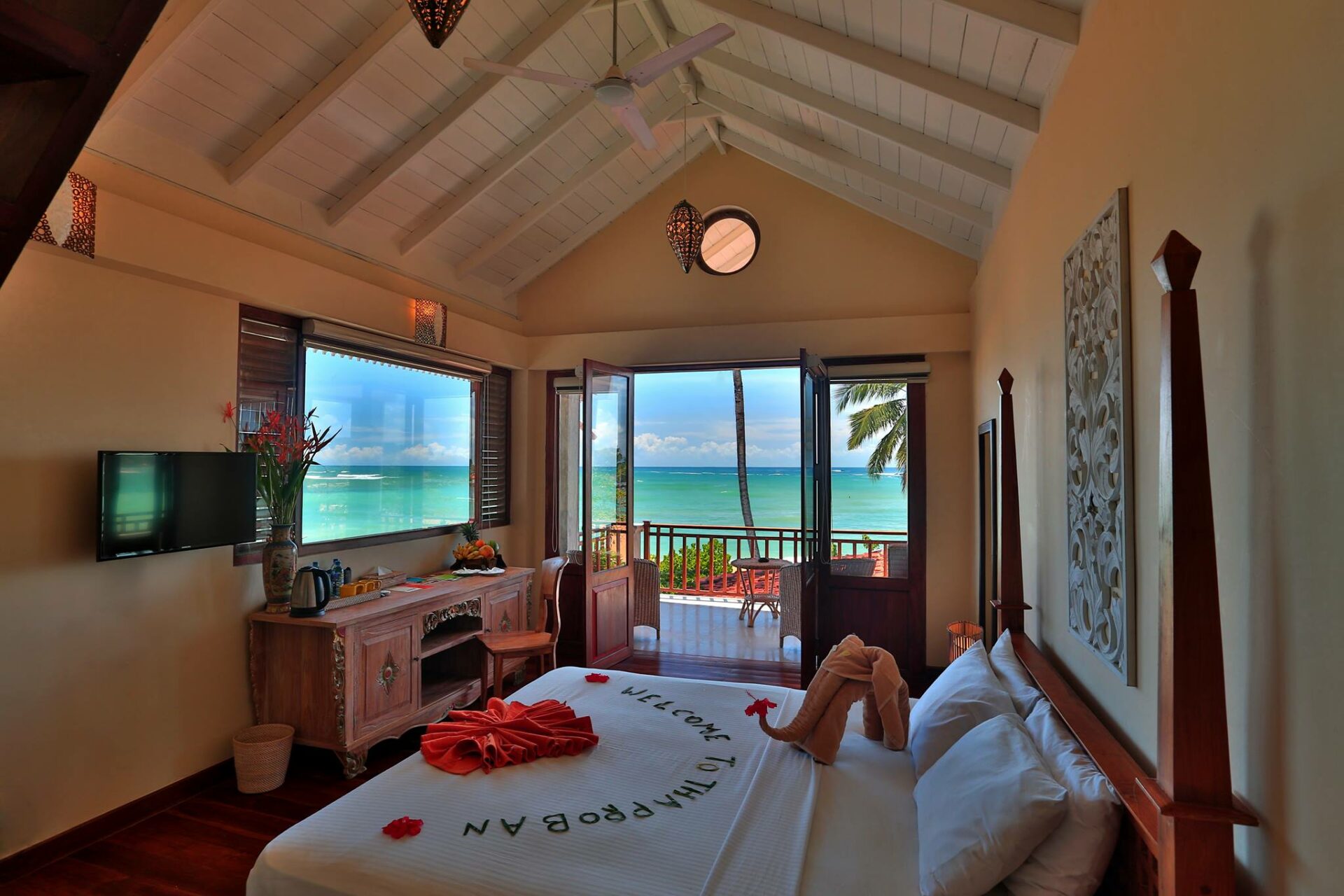 Thaproban Beach House Sri Lanka Unawatuna original asia rondreis sri lanka malediven bed