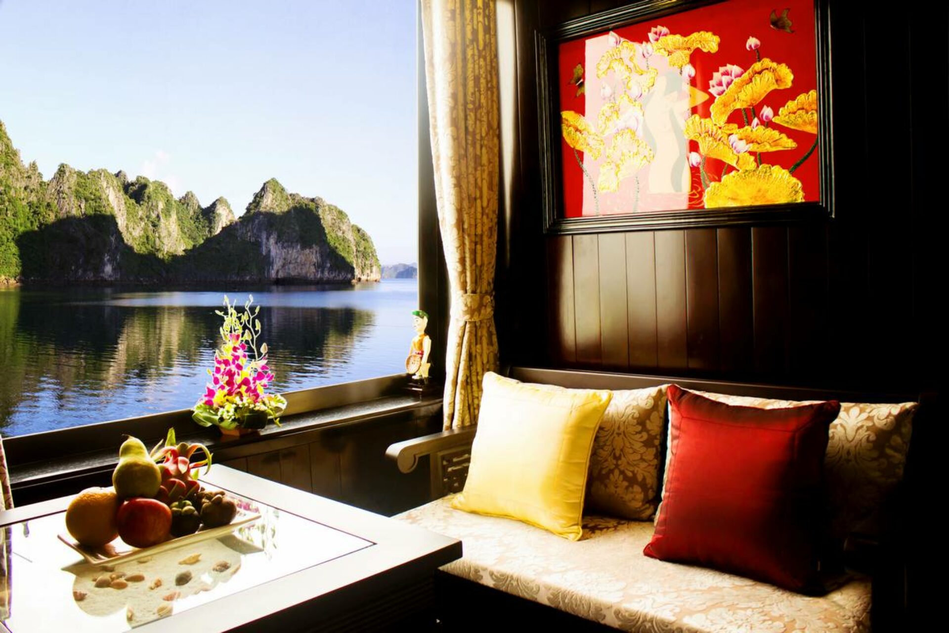 Dragon Legend Cruise Boot Halong Bay Bai Tu Long Bay Luxe Rondreis Vietnam Vakantie Original Asia