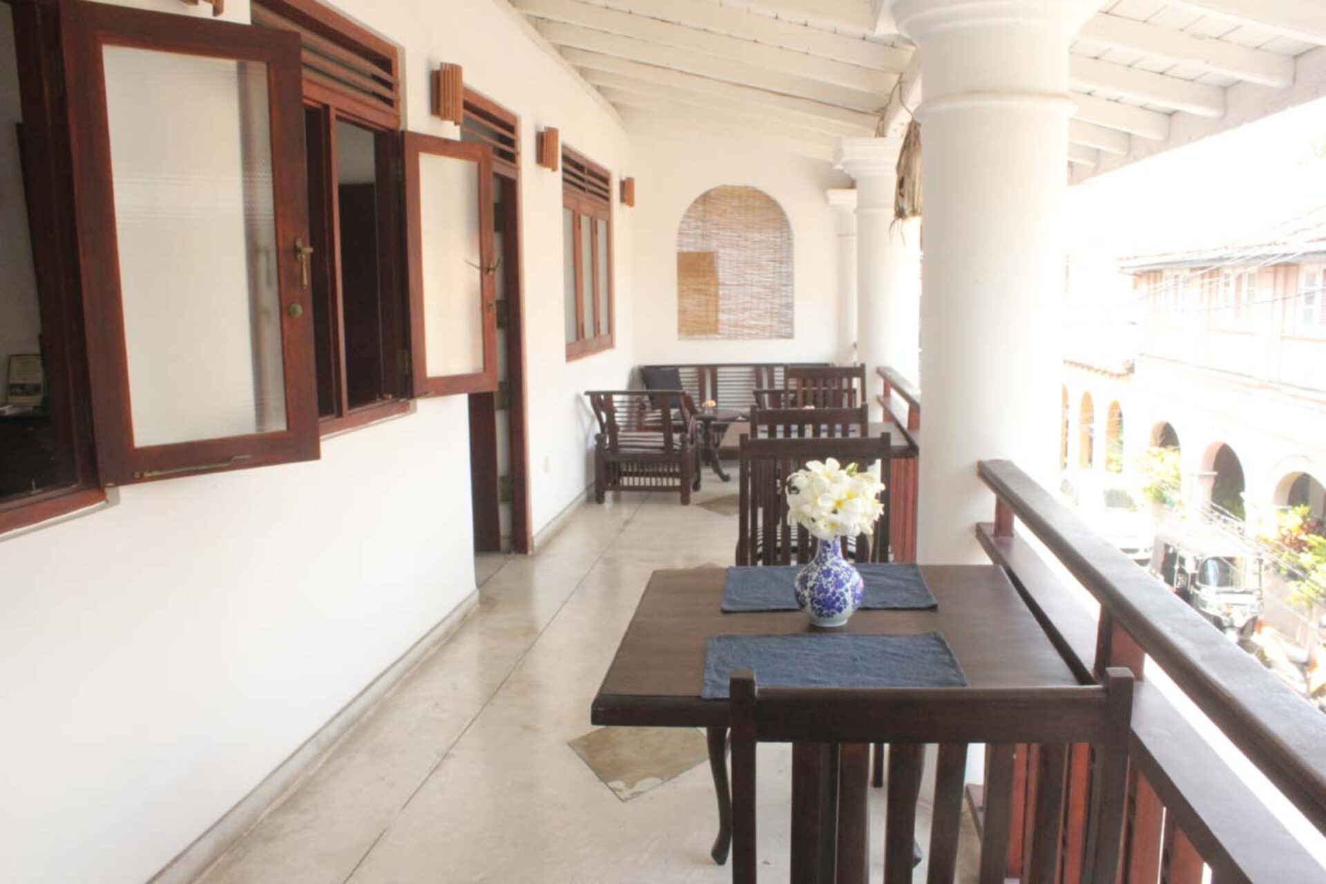 Pedlar 62 Guesthouse Galle Sri Lanka original asia rondreis sri lanka malediven balkon2