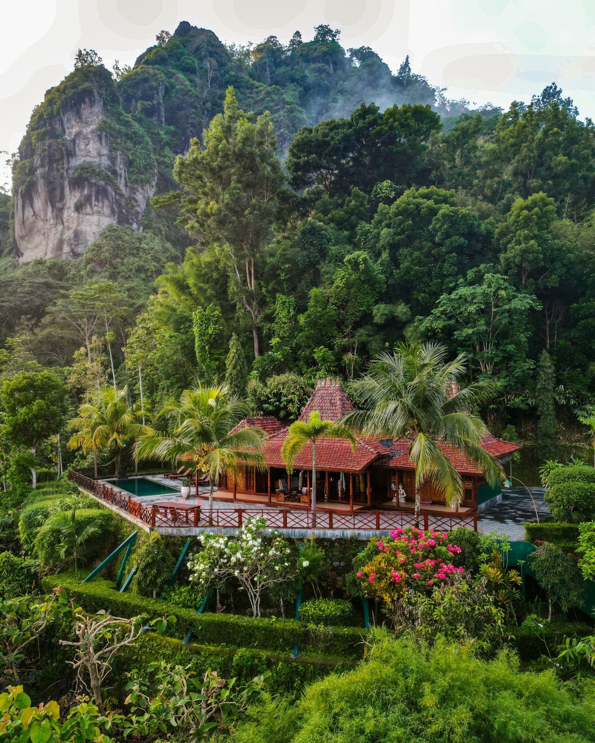 Villa Borobudur Java Rondreis Indonesie Vakantie Original Asia