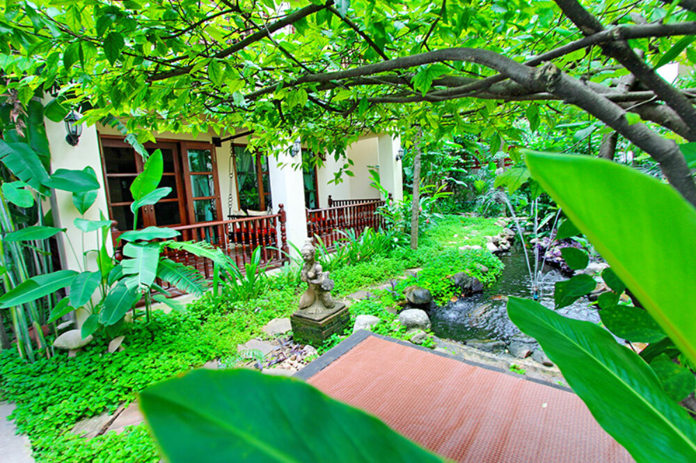 Shewe Wana Boutiqe Hotel Rondreis Thailand Vakantie Tuin 10