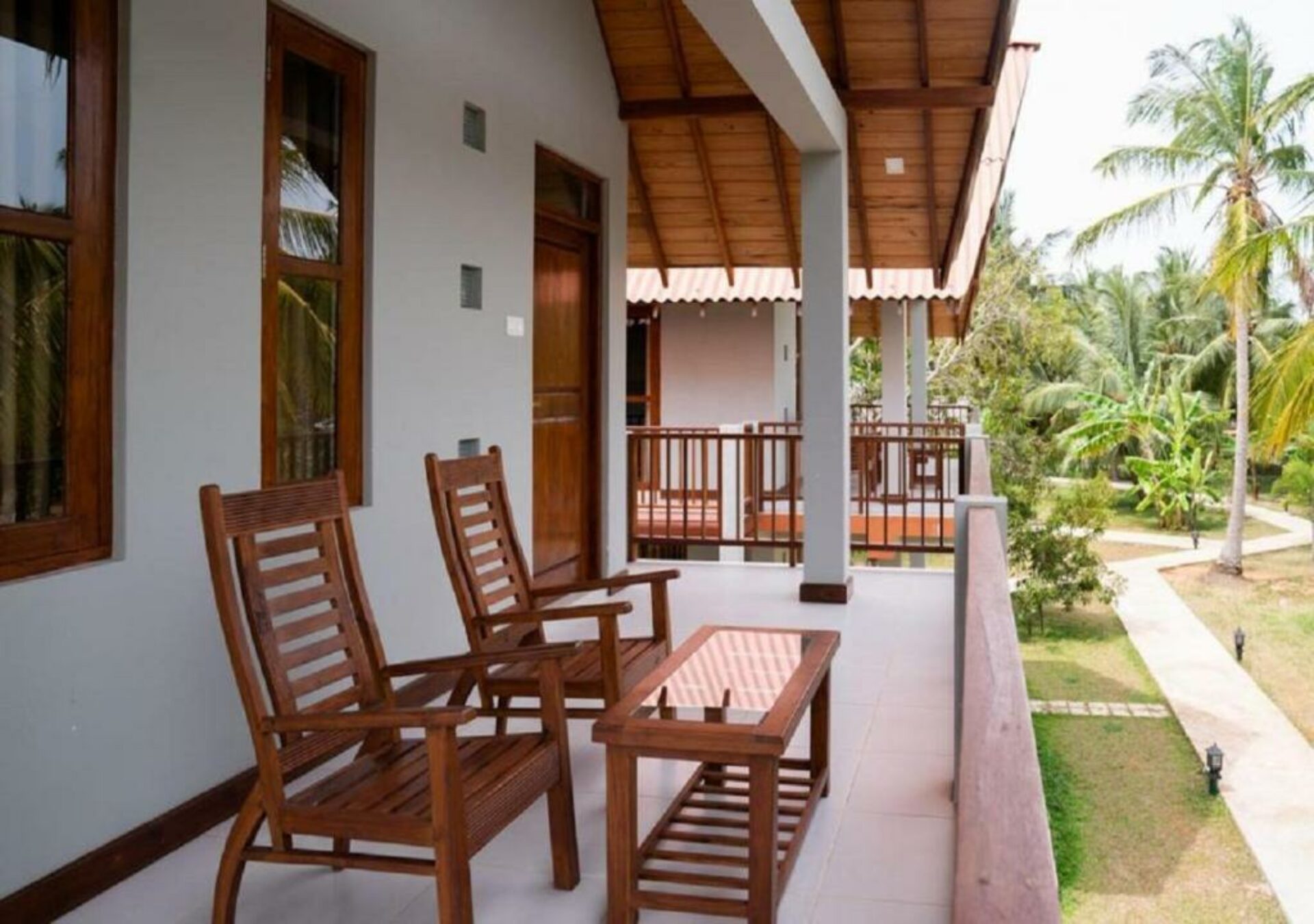 Coconut Garden Hotel & Restaurant Rondreis Sri Lanka Vakantie Balkon