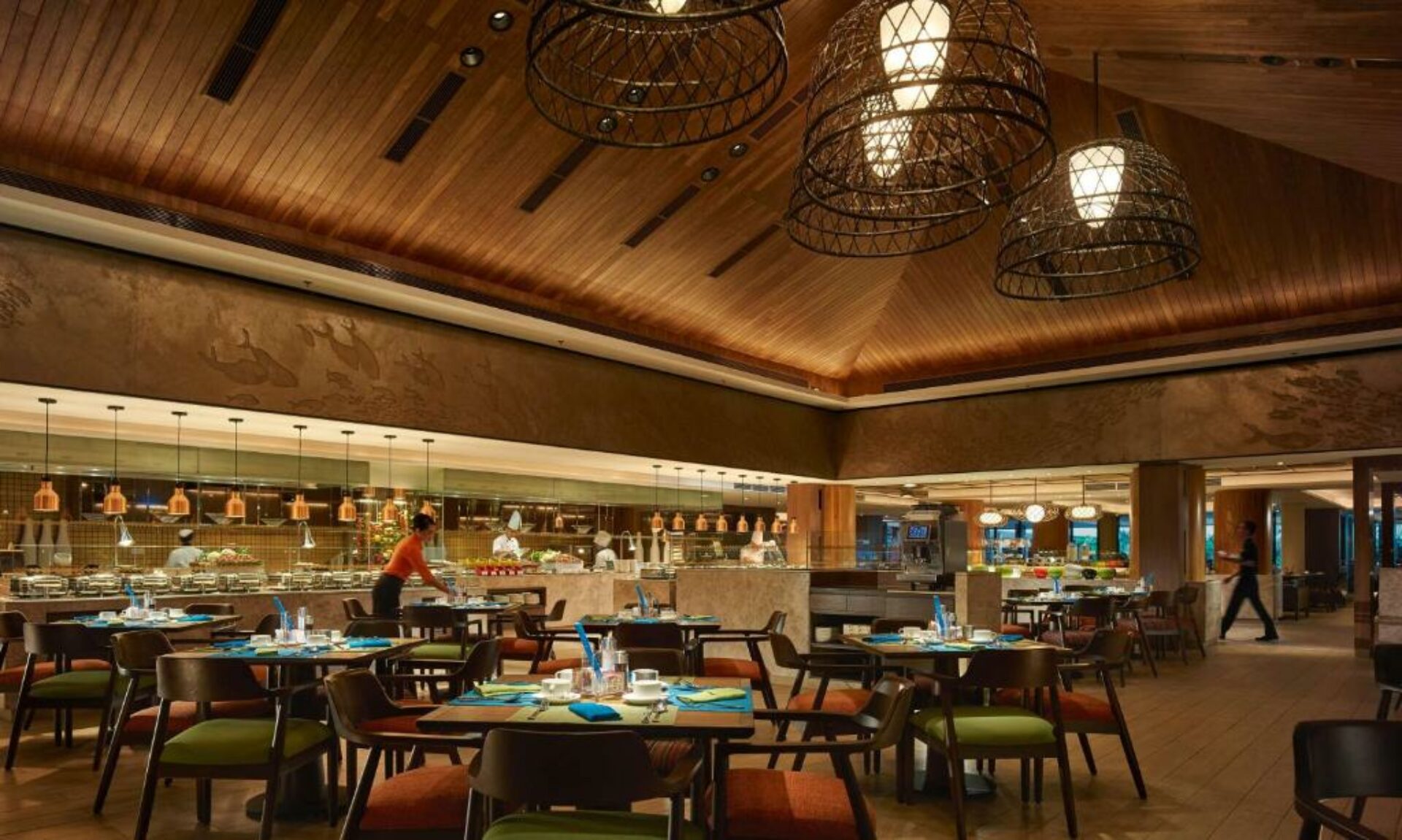 Shangri-La Tanjung Aru Rondreis Maleisie Vakantie Restaurant